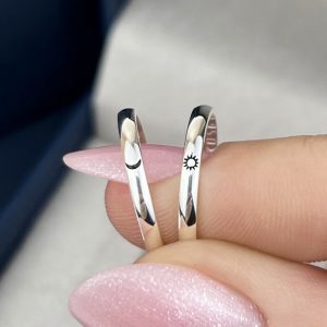 Alianças Sol e Lua 2 mm