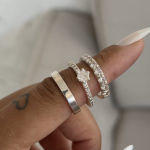 Alianças Jade 3 mm Com Anel Solitário Julieta