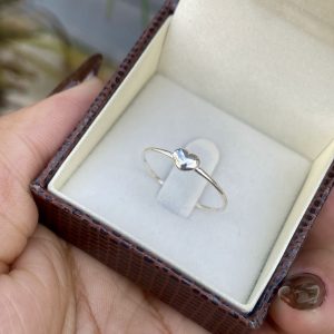 Anel Coração Chapeado