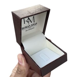 Caixinha Anel Courino Marrom